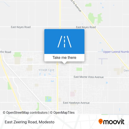 East Zeering Road map