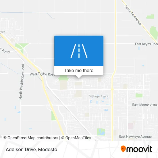 Addison Drive map