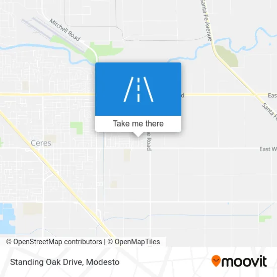 Standing Oak Drive map