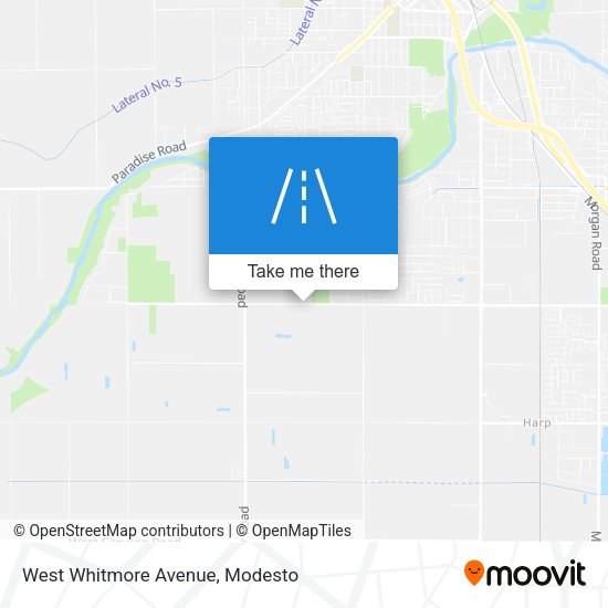 West Whitmore Avenue map