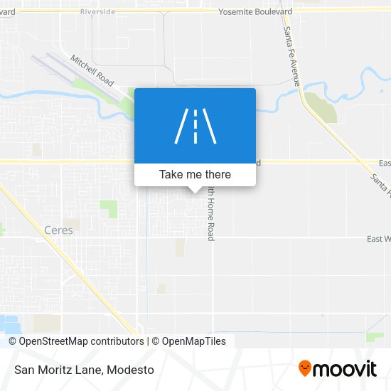 Mapa de San Moritz Lane