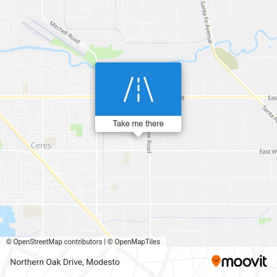 Mapa de Northern Oak Drive