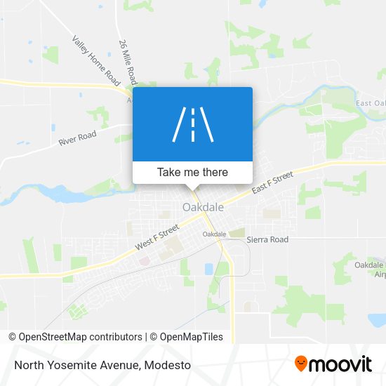 Mapa de North Yosemite Avenue