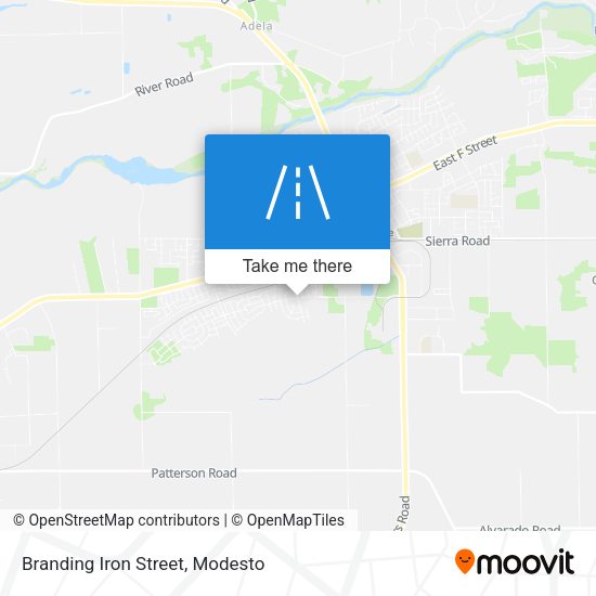 Branding Iron Street map