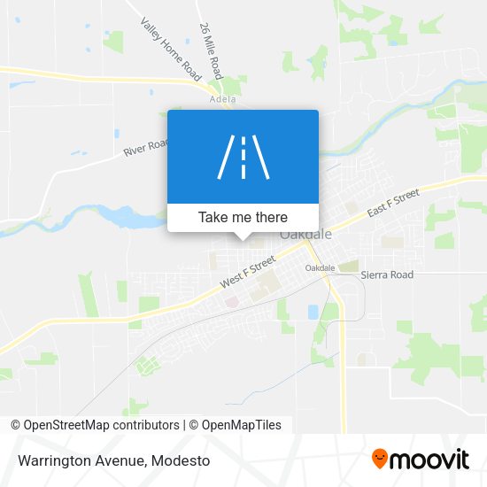 Warrington Avenue map
