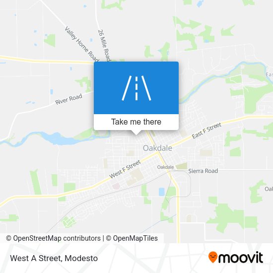 Mapa de West A Street