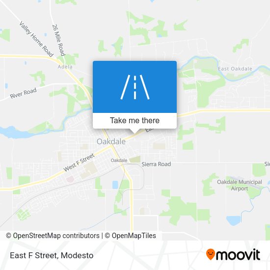 Mapa de East F Street