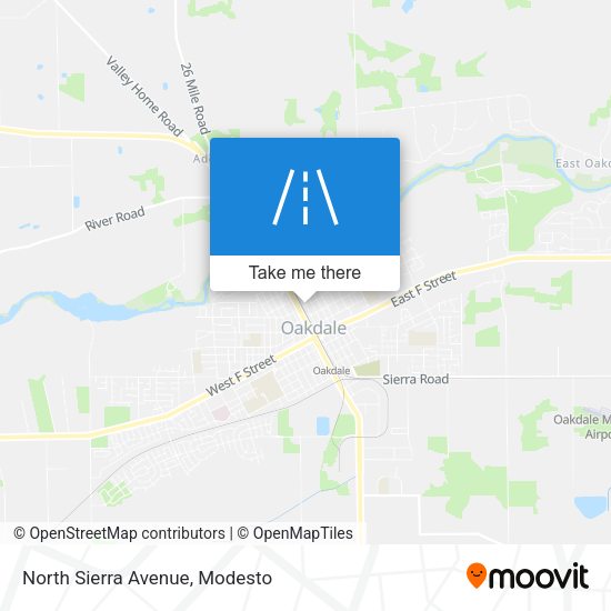 North Sierra Avenue map