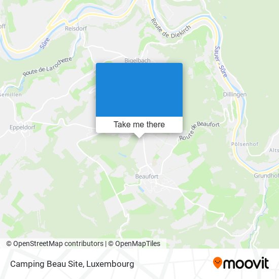 Camping Beau Site map