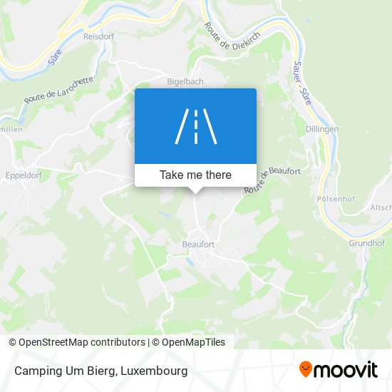 Camping Um Bierg map