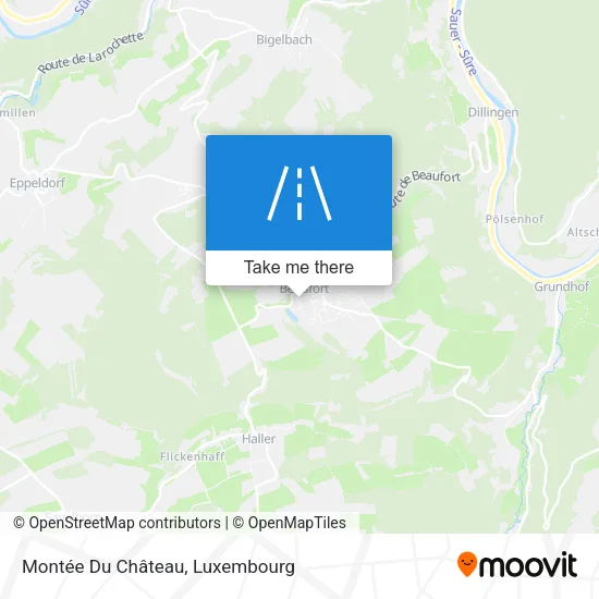 Montée Du Château map
