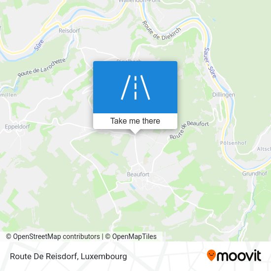 Route De Reisdorf map