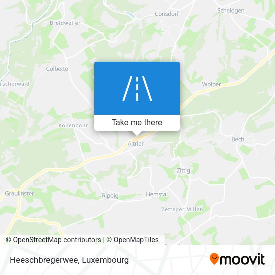 Heeschbregerwee map