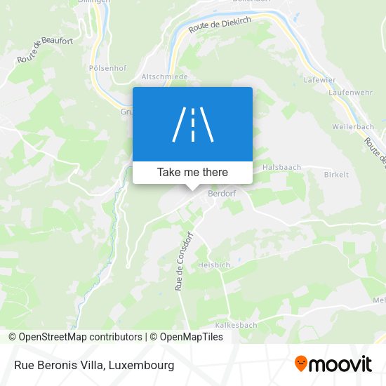 Rue Beronis Villa map