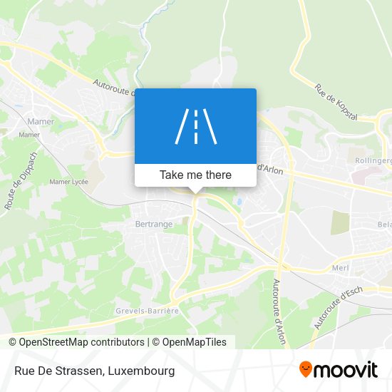 Rue De Strassen map