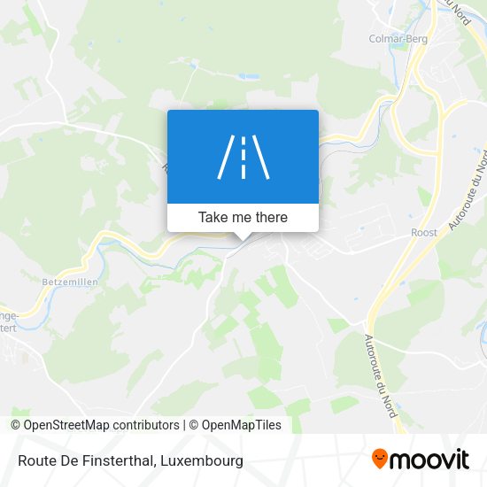 Route De Finsterthal map