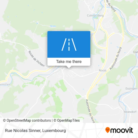 Rue Nicolas Sinner Karte