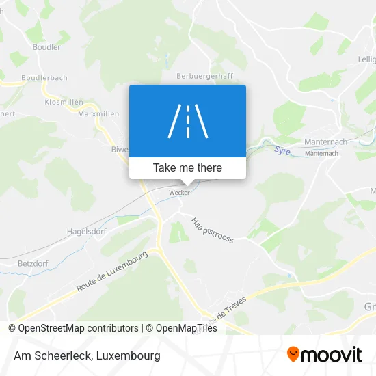 Am Scheerleck map