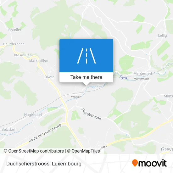 Duchscherstrooss map