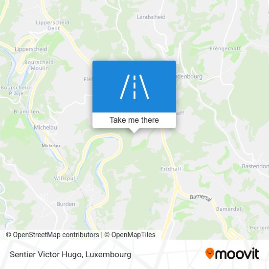 Sentier Victor Hugo map