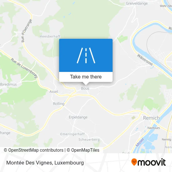 Montée Des Vignes map