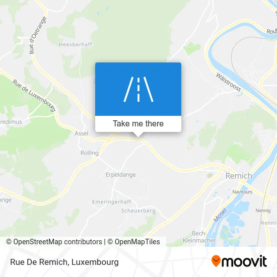 Rue De Remich Karte