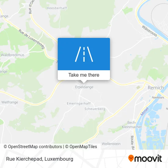 Rue Kierchepad Karte