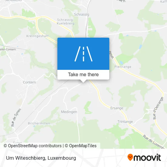 Um Witeschbierg Karte