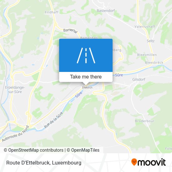 Route D'Ettelbruck map