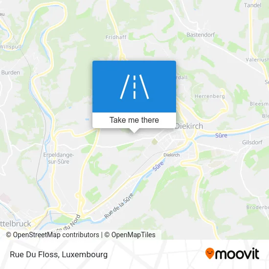Rue Du Floss map