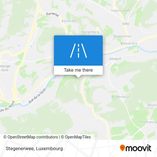 Stegenerwee map
