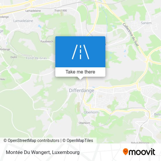Montée Du Wangert map