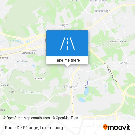 Route De Pétange map