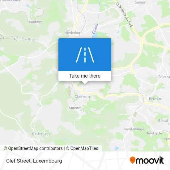 Rue De La Clef Karte