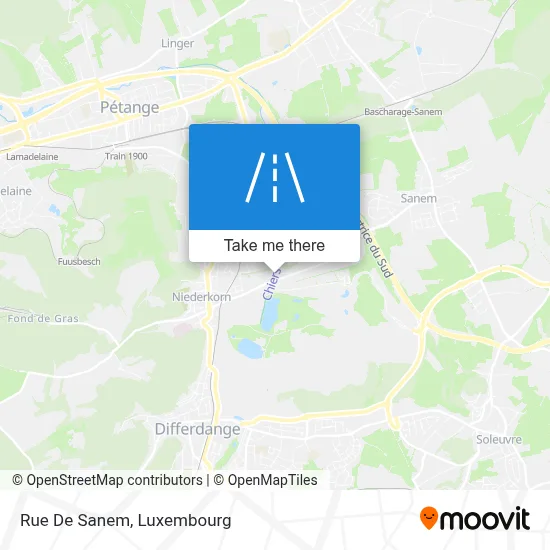 Rue De Sanem map
