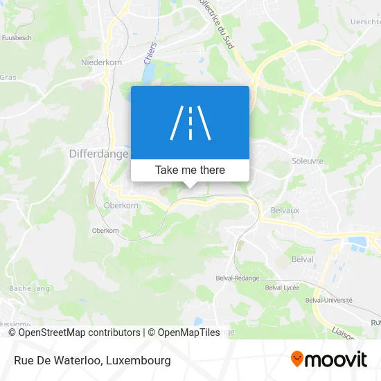 Rue De Waterloo Karte