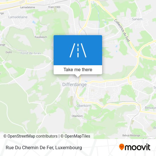 Rue Du Chemin De Fer map
