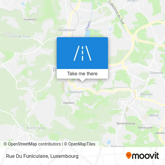 Rue Du Funiculaire Karte