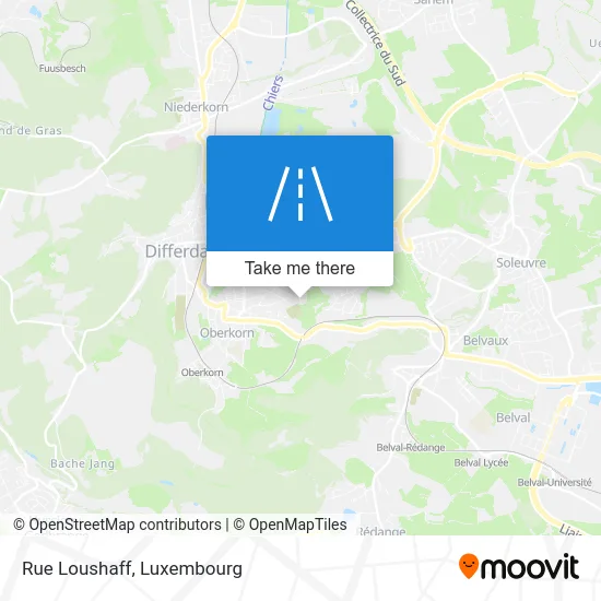 Rue Loushaff map