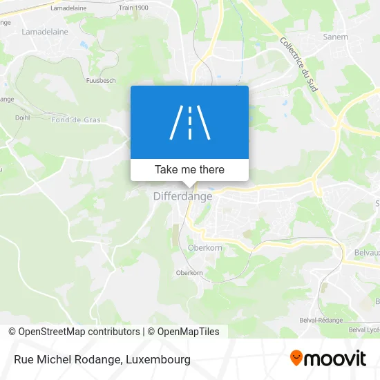 Rue Michel Rodange Karte