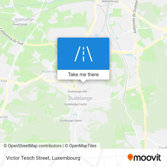 Rue Victor Tesch Karte