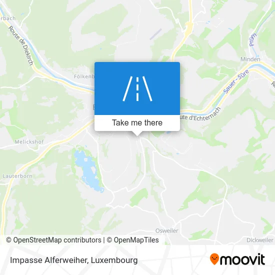 Impasse Alferweiher map
