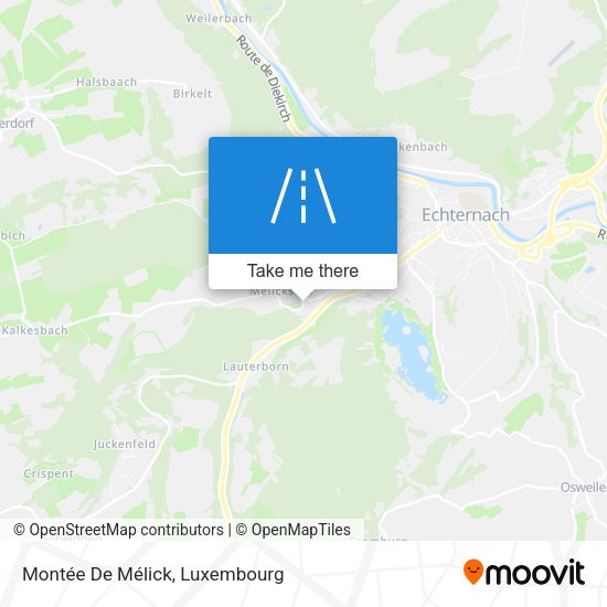 Montée De Mélick map