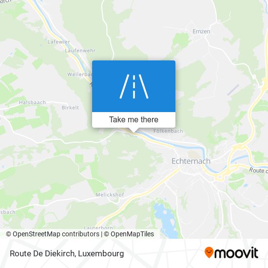 Route De Diekirch Karte