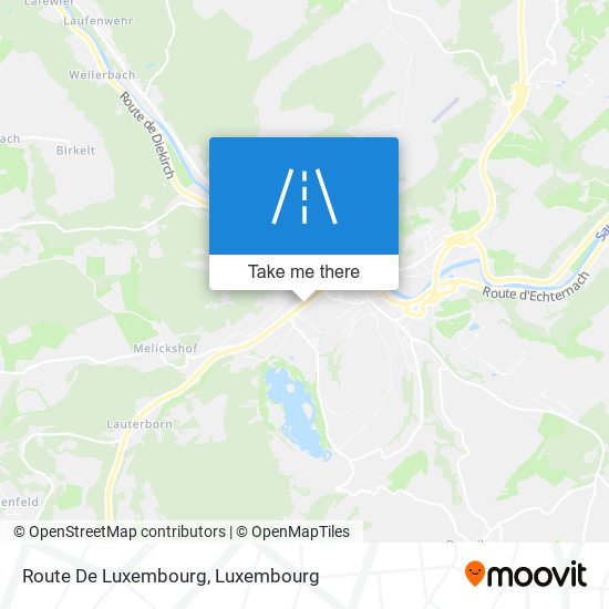 Route De Luxembourg Karte