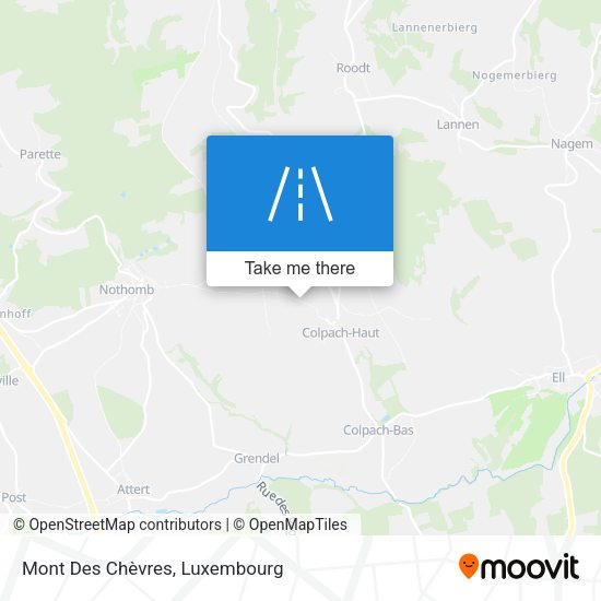 Mont Des Chèvres map