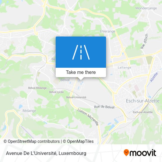 Avenue De L'Université map