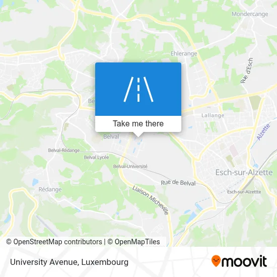 Avenue De L'Université map