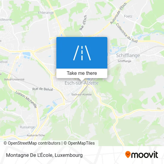 Montagne De L'École map