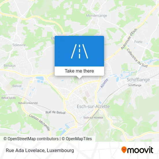 Rue Ada Lovelace map